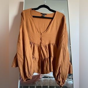 Deep Orange/Brown Blouse